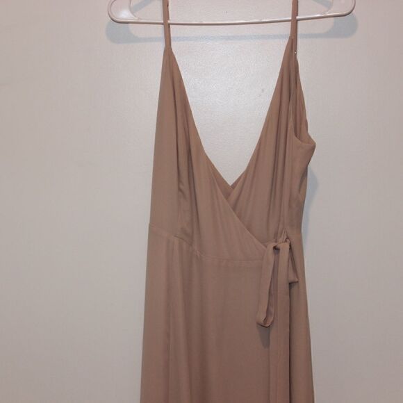 WAYF Nude Maxi Dress Women Size Large - Picture 5 of 10